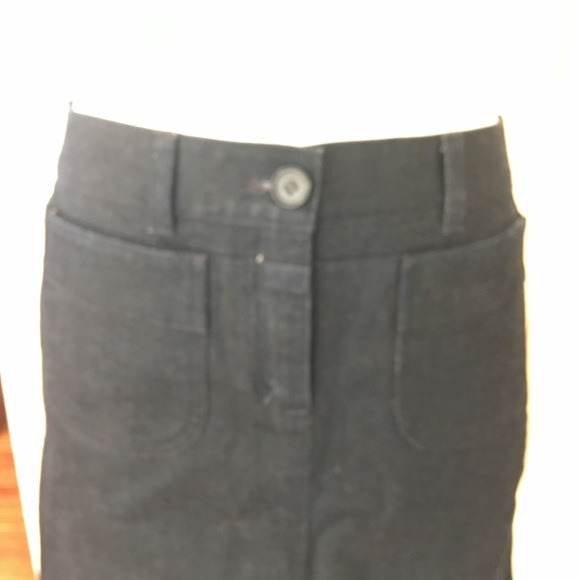 Theory dark wash denim jean mini skirt - Picture 11 of 13